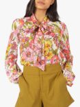 Traffic People The Prelude Chance Floral Shirt, Pink/Multi