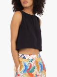 Traffic People Other Lives Evie Crop Top, Black