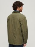 Superdry Merchant Store Cotton Work Jacket, Chive Green