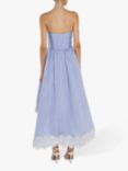 True Decadence Palmer Strapless High-Low Hem Dress, Cornflower Blue