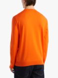 Benetton Cotton Crew Neck Sweater, Orange