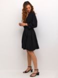 Soaked In Luxury Zaya 3/4 Sleeve Mini Dress, Black