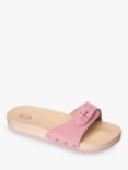 Scholl Pescura Brushed Suede Sliders, Pink