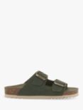 Scholl Josephine Suede Double Strap Sliders, Forest