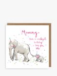 Louise Mulgrew Designs Mummy Elephant Birthday Card