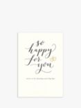 Woodmansterne So Happy For You Wedding Card