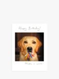 Woodmansterne Labrador Candles Birthday Card