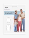Simplicity Family Pull-on Pants Sewing Pattern, SS9132A