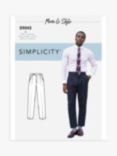 Simplicity Men's Tailored Trousers Sewing Pattern, SS9043