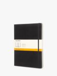 Moleskine Extra Large Hard Cover Lined Notebook, Black