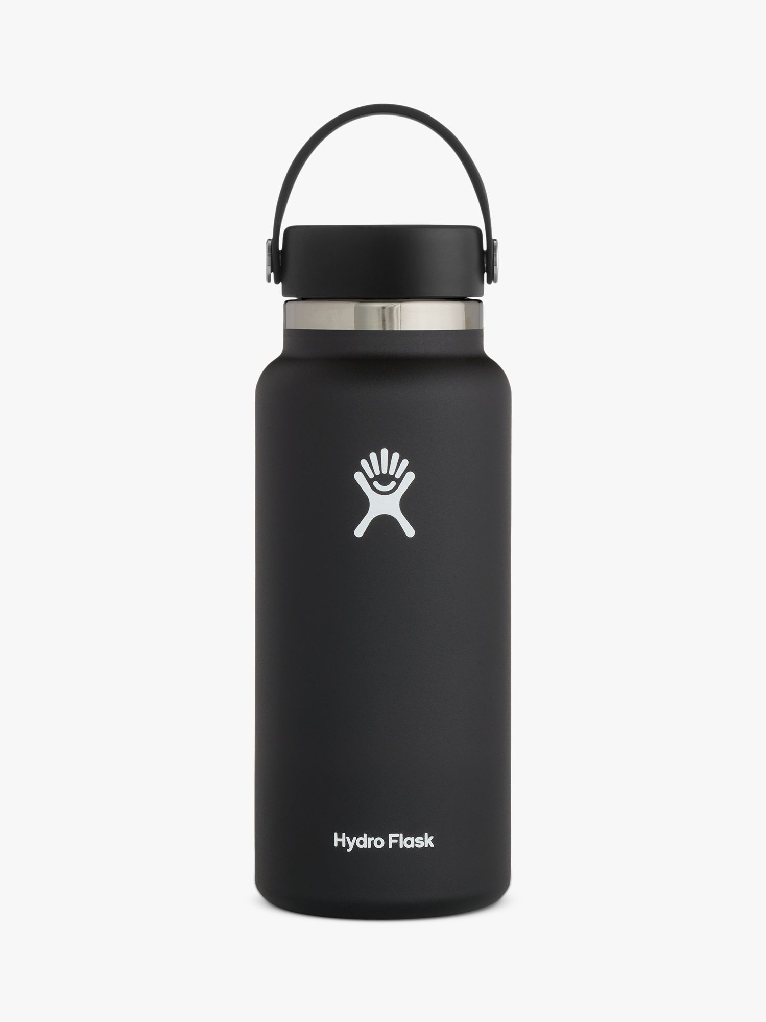 Hydro Flask Double Wall Vacuum Insulated Stainless Steel Wide Drinks Bottle, 946ml, Black