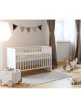 Little Acorns Athena Convertible Mini Day Bed Cot, White