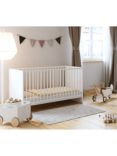 Little Acorns Athena Convertible Mini Day Bed Cot, White