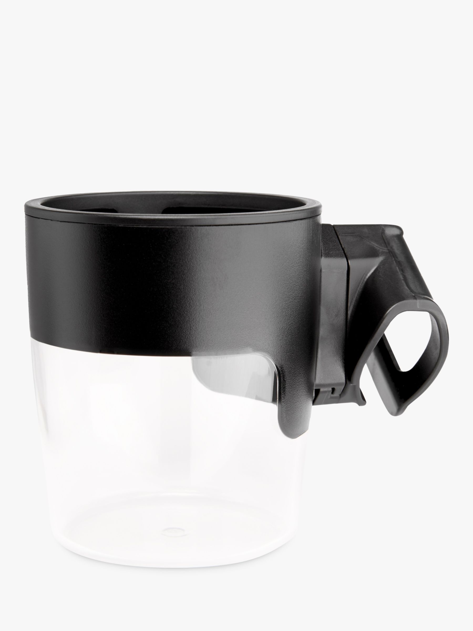 Black cup holder with drain plastic