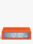 Lexon Flip+ Radio Controlled LCD Digital Alarm Clock, Orange