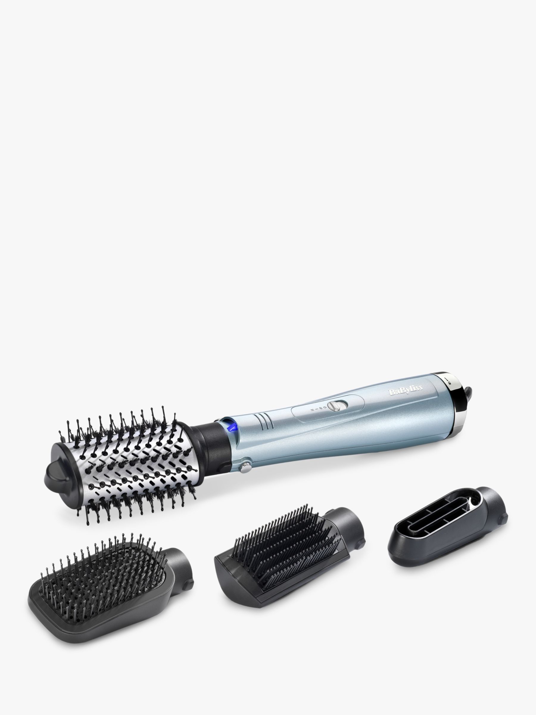 BaByliss Hydro-Fusion 4-in-1 Hair Dryer Brush, Blue/Black