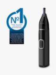 Philips NT5650/16 Series 5000 Cordless Nose Trimmer, Ear & Eyebrow Trimmer, Black