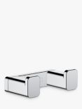Hansgrohe AddStoris Wall-Mounted Double Towel Hook, Chrome
