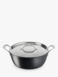 Jamie Oliver by Tefal Hard Anodised Aluminium Non-Stick Batch Pan & Lid, 30cm