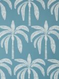 John Lewis ANYDAY Desert Palm Wallpaper, Soft Teal