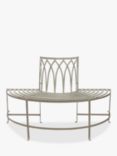 Gallery Direct Maggio 2-Seater Metal Garden Tree Bench, White