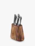 Jamie Oliver by Tefal Acacia Wood Filled Knife Block Set, 6 Piece