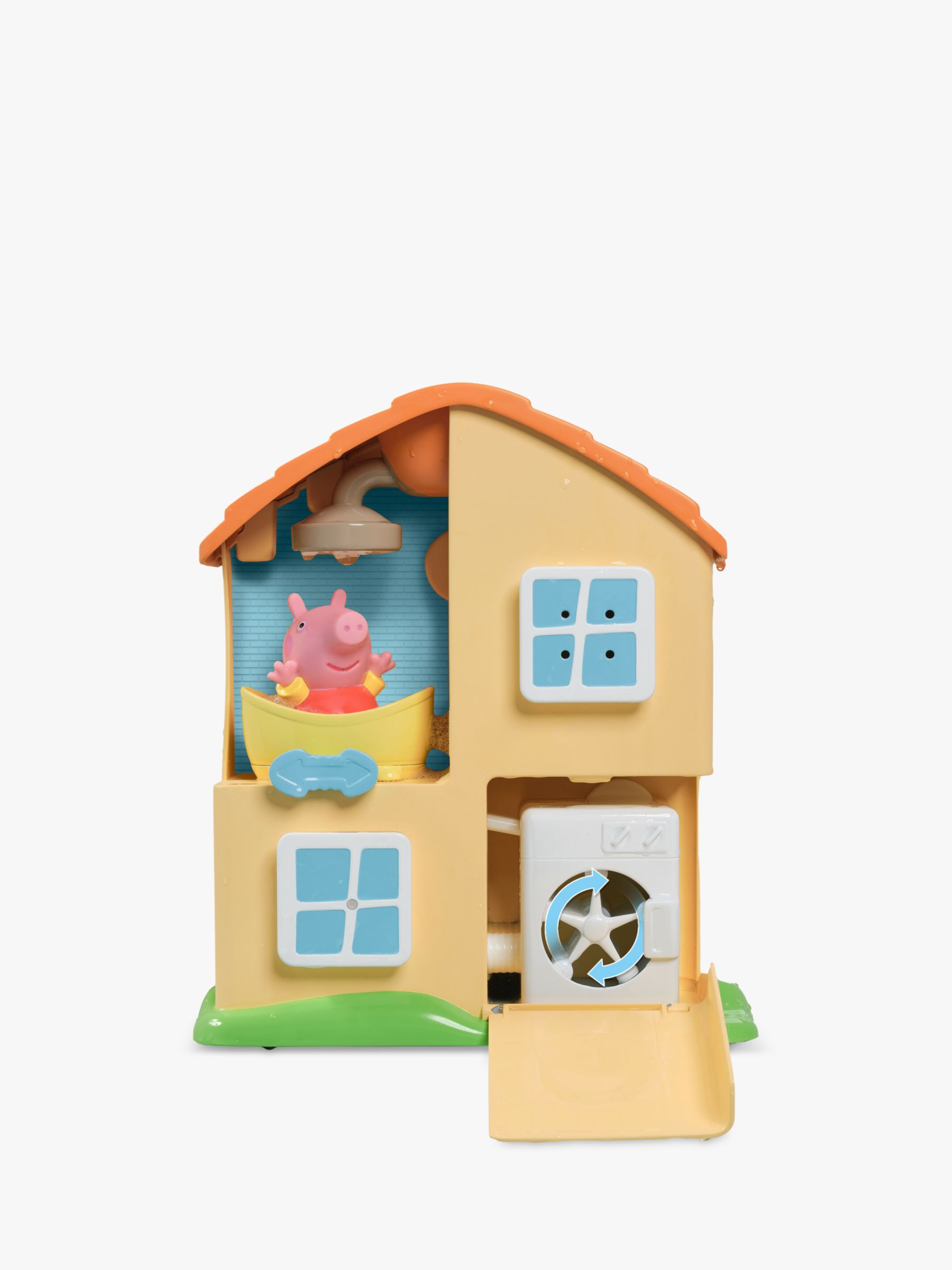 Dollhouse Made From Various Wooden Characters Background, Peppa