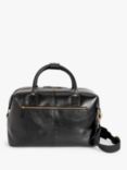 John Lewis Made in Italy Leather Holdall, Black
