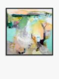 Natasha Barnes - 'Homeward Bound' Abstract Framed Canvas Print, 104 x 104cm, Green/Multi