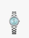 Rotary Women's Oxford Date Bracelet Strap Watch, Silver/Blue LB05092/77