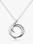 Kit Heath Entwine Helix Wrap Pendant Necklace, Silver