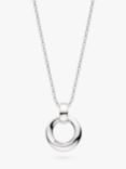 Kit Heath Bevel Cirque Pendant Necklace, Silver