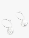 John Lewis Hammered Disc Drop Earrings