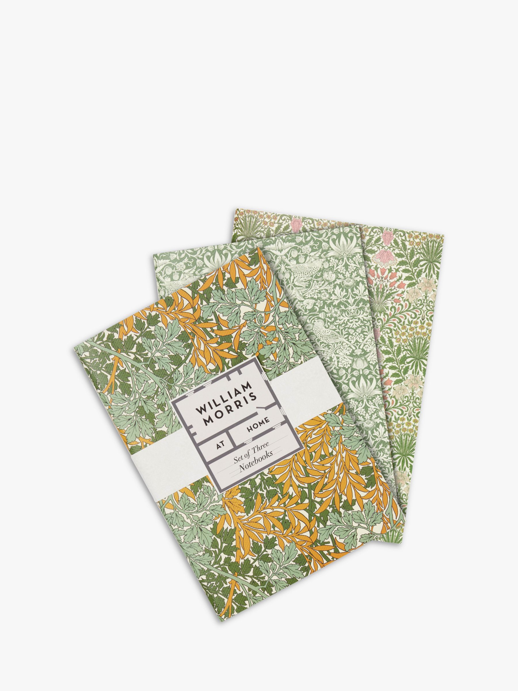 William Morris At Home Useful  Beautiful A5 Notebooks, Set of