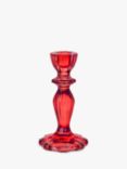 Talking Tables Boho Glass Candle Holder, Red