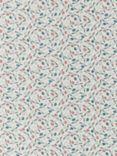 John Lewis Scallop Floral PVC Tablcloth Fabric, Old Rose