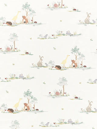 John Lewis Little Animals PVC Tablecloth Fabric, Multi