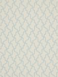 John Lewis Steps Embroidered Furnishing Fabric, Sky Blue