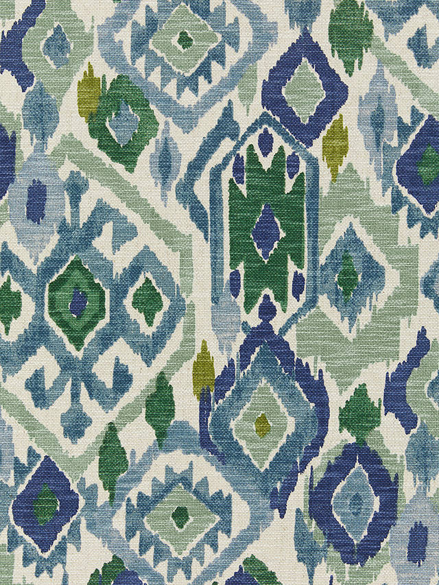 John Lewis Maya Ikat Furnishing Fabric, Woodland Green