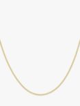 IBB 9ct Yellow Gold Short Hollow Curb Link Chain Necklace, Gold