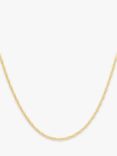 IBB 9ct Yellow Gold Short Twist Link Chain Necklace, Gold
