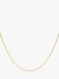 IBB 9ct Yellow Gold Long Paper Clip Link Chain Necklace, Gold