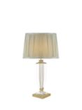 Laura Ashley Carson Crystal Table Lamp, Antique Brass