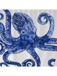 bliss Creatures Octopus Shower Curtain, Blue