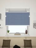 John Lewis Made to Measure 25mm Cell Semi-Plain Blackout Honeycomb Blind, Sky