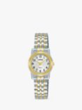 Lorus Women's Heritage Bracelet Strap Watch, Silver/Gold RRX30HX9