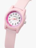 Lorus Children's Silicone Strap Watch, Pink/White R2357NX9