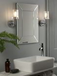Laura Ashley Blake Bathroom Single Wall Light, Chrome