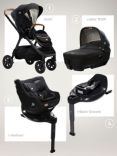 Joie Baby Finiti Pushchair, Calmi R129 Car Seat, i-Harbour Carrycot and i-Base Encore Bundle