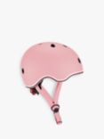 Globber GO•UP Kids' Scooter Helmet with Lights, Pastel Pink